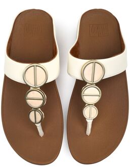 FitFlop Halo Metallic Sandalen Naturel - EU 40.5 / UK 7