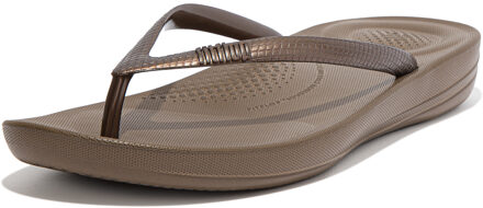 FitFlop IQushion Ergonomic - Teenslippers Dames - Brons - Maat 40