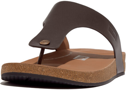 FitFlop Iqushion men's leather toe-post sandals Bruin - 41
