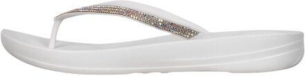 FitFlop Iqushion Sparkle dames slipper - Wit - Maat 38