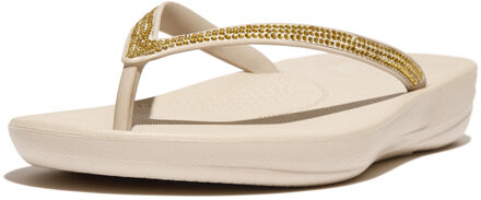 FitFlop iQushion Teenslippers Dames beige - goud - 37