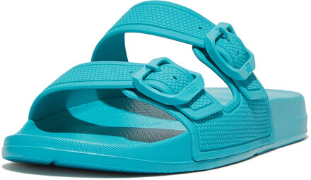 FitFlop Iqushion two-bar buckle slides Blauw - 36