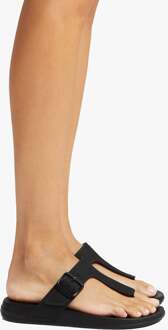 FitFlop Iqushion Verstelbare Gesp Dames Tienerpost Sandalen Helemaal Zwart - EU 36 / UK 3