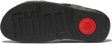 FitFlop Lulu 2 Bar Glitter Polyurethaan Dames Sandalen Zwart/Multi - EU 42 / UK 8