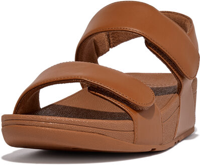 FitFlop Lulu adjustable leather back-strap sandals Bruin - 37