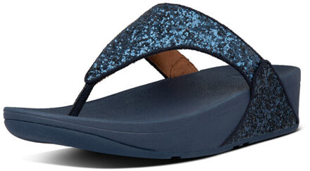 FitFlop Lulu Glitter Dames Slippers - Zwart - Maat 38