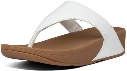 FitFlop Lulu leather toepost wit - 38