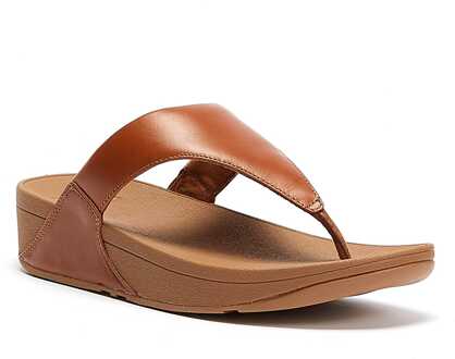 FitFlop Lulu Leren Damessandalen - (Tan) - maat Bruin