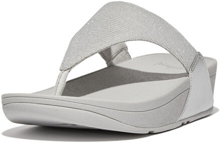 FitFlop Lulu Summerlux Toe Post Slippers roze Zilver - 36,37,38,39,40,41,42,43