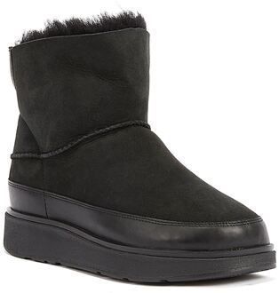 FitFlop Shearling Dameslaarzen Zwart - EU 38 / UK 5