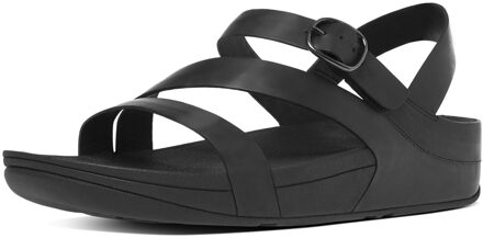 FitFlop The Skinny™ Z-Cross Sandal Leather Black