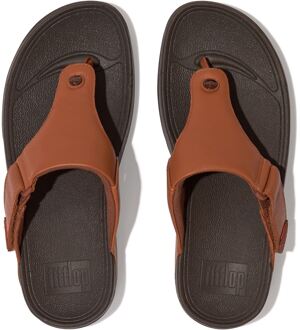 FitFlop Trakk II Lederen Heren Donkerbruin Sandalen - EU 46 / UK 11