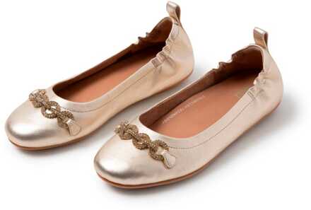 FitFlop Women's Fit Flop Allegro Sparkle Ballerina Pumps in Goud - EU 37 / UK 4