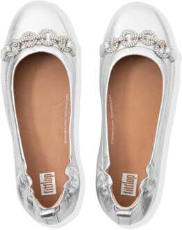 FitFlop Women's Fit Flop Allegro Sparkle Ballerina Pumps in Zilver - maat