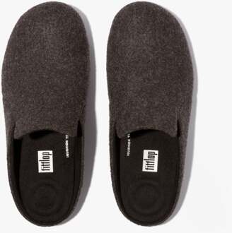 FitFlop Women's Fit Flop Chrissie II Haus e01 Slippers van vilt in zwart