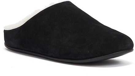 FitFlop Women's Fit Flop Chrissie Shearling Slippers in Black - maat Zwart