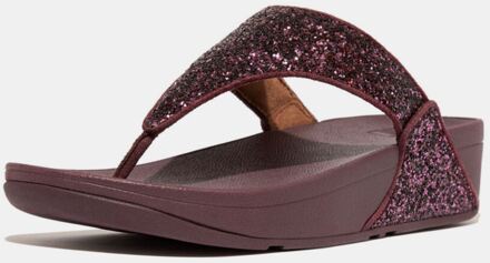 FitFlop Women's Fit Flop Lulu Glitter Toe-Thong Flip Flops in Mauve Paars - EU 37 / UK 4