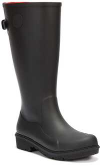 FitFlop Women's Fit Flop Wonderwelly Tall Wellington Boots in Black Zwart - EU 37 / UK 4