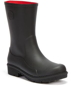 FitFlop Wonderwelly Korte Dames Zwarte Laarzen - EU 38 / UK 5