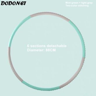Fitness Abdominale Oefening Rvs Hula Ring dubbele kleur