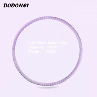 Fitness Abdominale Oefening Rvs Hula Ring paars