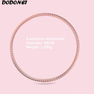 Fitness Abdominale Oefening Rvs Hula Ring roze