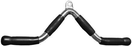 Fitness Bar Comfortabele V Vormige Oefening Staaf For A Triceps Rood