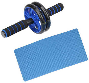 Fitness Buik Wiel Ultra-Stille Abdominale Dual Oefening Wiel Workout Roller Met Knie Pad Fitness Apparatuur