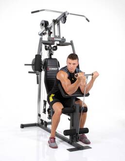 Fitness CALIFORNIA XP gym - incl. 60 kg gewichten Zwart