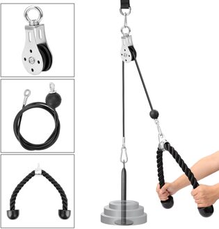 Fitness Diy Katrol Kabel Machine Attachment System Laden Pin Lifting Arm Biceps Triceps Hand Sterkte Gym Machine Apparatuur reeks B