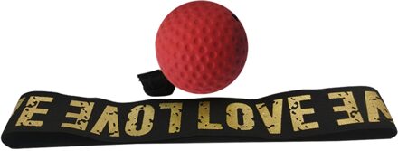 Fitness Elastische Hoofdband Boksen Reflex Snelheid Punch Bal Set Gym Spelen Hand Oog Training Kids Volwassenen Oefening Draagbare Grappig Rood