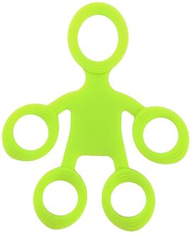 Fitness Hand Vinger Trainer Pull Ring Band Tension Tool Sterkte Uitoefenaar Training Vinger Revalidatie Trainer 3 Niveaus groen