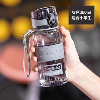 Fitness Herbruikbare Water Fles Kids Geïsoleerde Thee Stro Glazen Fles Water Siliconen Mouw Borraccia Termica Huis Decor JJ60WB 0.5L / style1