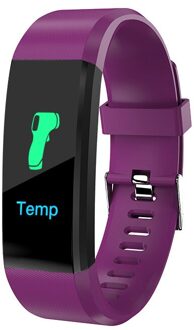 Fitness Horloge Zwift Armband Hartslag Bloeddrukmeter Smart Activiteit Tracker Bluetooth Display Calorie IP67 Smart Horloge Bruin