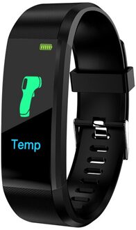Fitness Horloge Zwift Armband Hartslag Bloeddrukmeter Smart Activiteit Tracker Bluetooth Display Calorie IP67 Smart Horloge wit