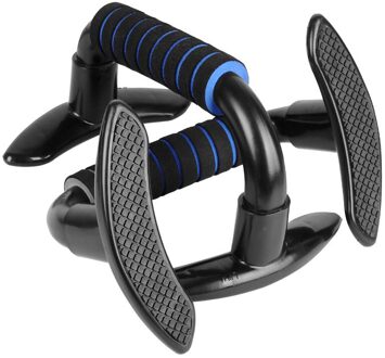 Fitness I-Vormige Push Up Bar Push-Ups Stands Bars Tool Voor Fitness Borst Training Apparatuur Exercise Training Blauw