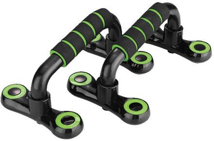 Fitness I-Vormige Push Up Bar Push-Ups Stands Bars Tool Voor Fitness Borst Training Apparatuur Exercise Training groen