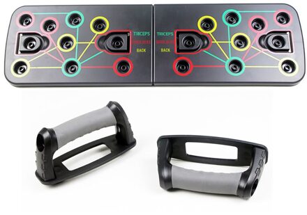 Fitness Oefening Push-Up Stands Push Up Rack Board Mannen Vrouwen Uitgebreide Body Building Training Systeem Home Apparatuur zwart