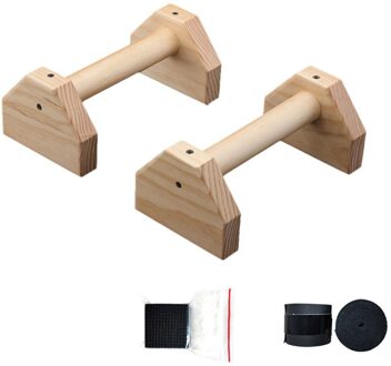 Fitness Push-Up Stands Bars Sport Gym Oefening Training Borst H Vormige Houten Gymnastiek Handstand Parallel Bar Dubbele Stang
