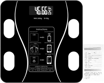 Fitness Thuis Badkamer Lcd-scherm Smart Bluetooth Weegschaal Mobiel Wireless Met App Digitale Bodybuilding Body Vet