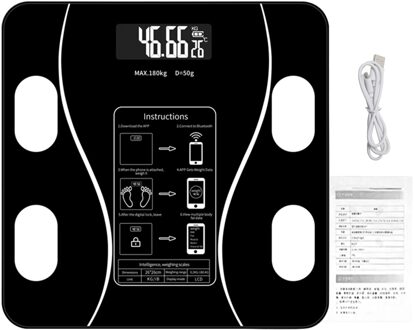 Fitness Thuis Badkamer Lcd-scherm Smart Bluetooth Weegschaal Mobiel Wireless Met App Digitale Bodybuilding Body Vet