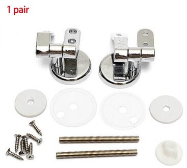 Fittings Universele Bevestigingen Top Duurzaam Badkamer Seat Vervanging Zinklegering Installeren Zilveren Roestvrij Wc Scharnieren
