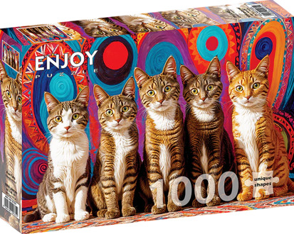 Five Cats Puzzel (1000 stukjes)