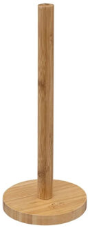 Five keukenrolhouder - naturel - 12,5 x 32 cm - bamboe hout - Keukenpapier houder