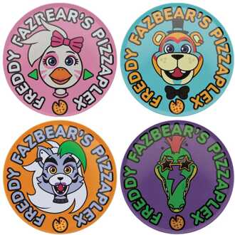 Five Nights at Freddy's Coaster 4-Pack Printed Drinks