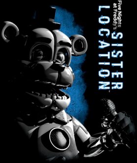 Five Nights at Freddy's Sister Location Funtime Freddy Unisex T-Shirt - Black - 4XL Zwart