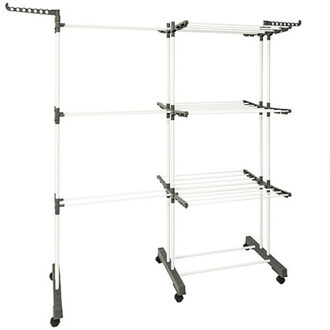 Five Wasrek/droogrek - wit - metaal - 140 x 53 x 170 cm - staand