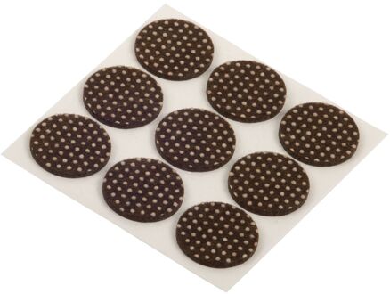 Fix-o-moll Anti-slip Meubelviltglijders Zelfklevend Bruin 25mm 9 St