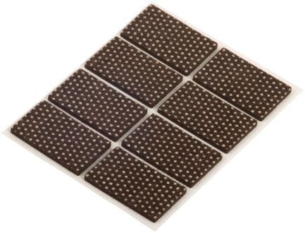 Fix-o-moll Anti-slip Meubelviltglijders Zelfklevend Bruin 25x40mm 8 St