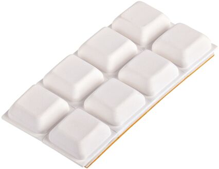 Fix-o-moll Antislip Meubelpad Stootbuffer - Zelfklevend - Rubber - 18x18mm - Vierkant - 8 Stuks